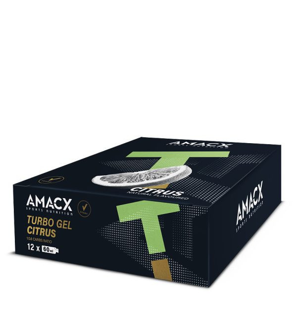 Amacx TURBO Gel - 12 x 60 ml - Energiegels - Tijdens de inspanning ...