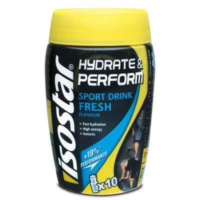 test kan niet zien lexicon Isostar Hydrate & Perform - Fresh - 400 gram - Isostar - Isotone sportdrank  - Sportdranken - Tijdens de inspanning - Wielervoeding.be