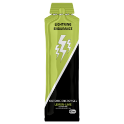 Promo Lightning Endurance Isotonic Energy Gel - Lemon/Lime - 24 x 60 ml (THT 31-8-2024)