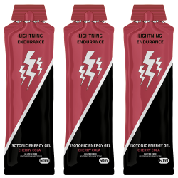 Lightning Endurance Isotonic Energy Gel - Cherry Cola - 24 x 60 ml (LET OP! THT 22-8-2025)