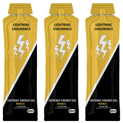 Lightning Endurance Isotonic Energy Gel - Mango - 24 x 60 ml (LET OP! THT 22-8-2025)
