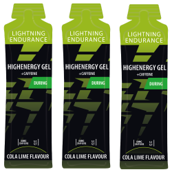 Lightning Endurance High Energy Gel + Caffeine - Cola Lime - 24 x 60 ml