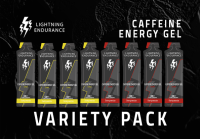 Lightning Endurance Caffeine Energy Gel Variety Pack - 8 x 60 ml (LET OP! THT 30-9-2025)