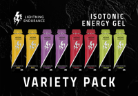 Lightning Endurance Isotonic Energy Gel Variety Pack - 8 x 60 ml (THT 18-6-2023)