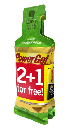 Aanbieding: PowerBar PowerGel - Green/Apple - 2 + 1 gratis